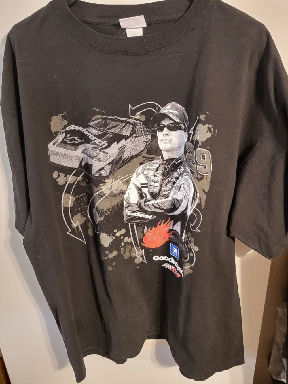VINTAGE NASCAR KEVIN HARVICK #29 T SHIRT SZ 3XL
